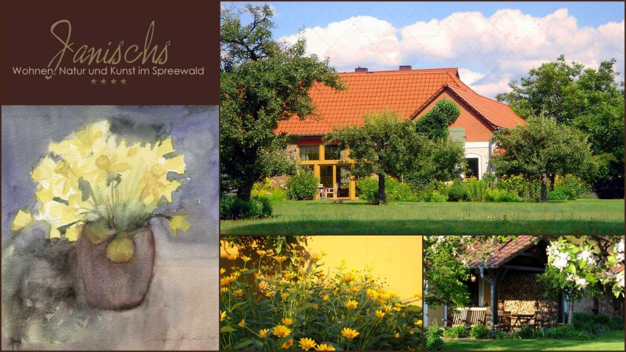 Janischs Fewo Im Spreewald, Terrasse, Grosser Garten Und Blick Inklusive Unterspreewald Exterior foto